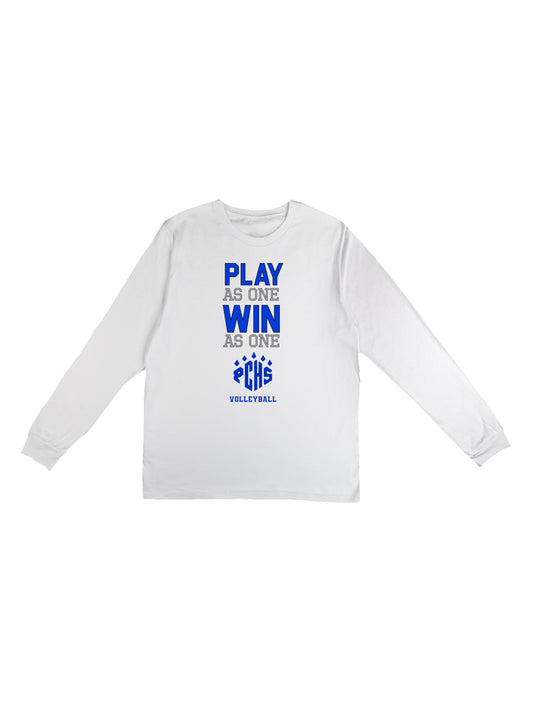 PCHS Volleyball Play As One Long Sleeve T-shirt