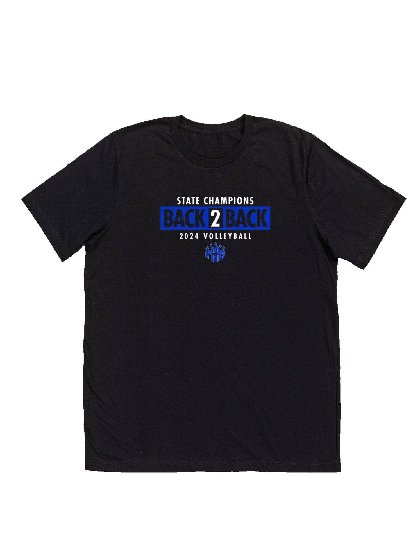 PCHS Volleyball B2B Champs Front Only Short Sleeve T-shirt