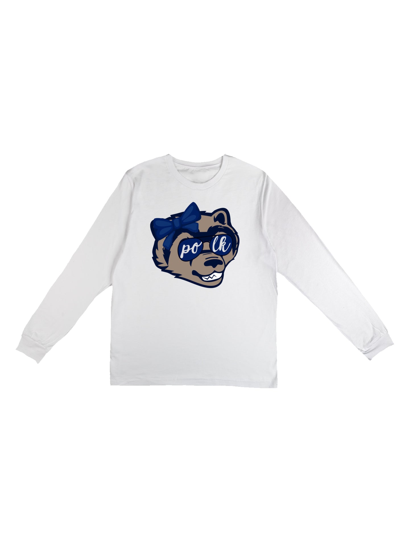 Girl Wolverine with Bow and Sunglasses Long Sleeve T-shirt