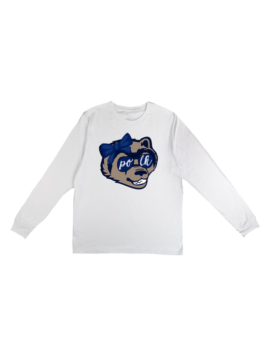 Girl Wolverine with Bow and Sunglasses Long Sleeve T-shirt