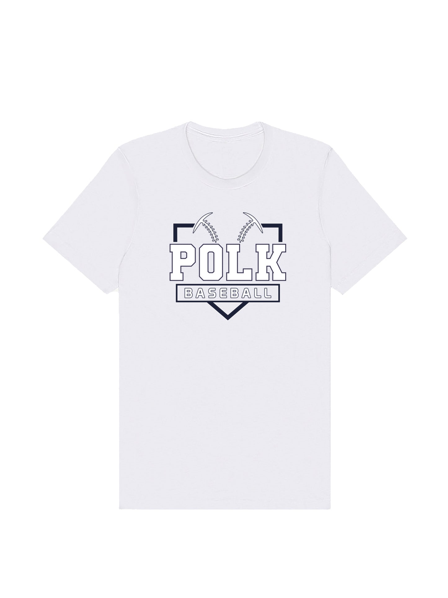 POLK Baseball Logo Short Sleeve T-shirt
