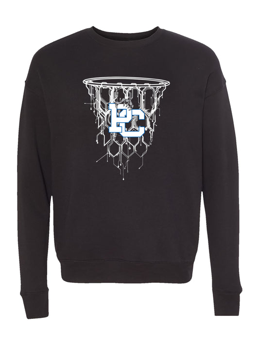 Polk County Schools Basketball PC Circuit Net in White Fleece Sweatshirt