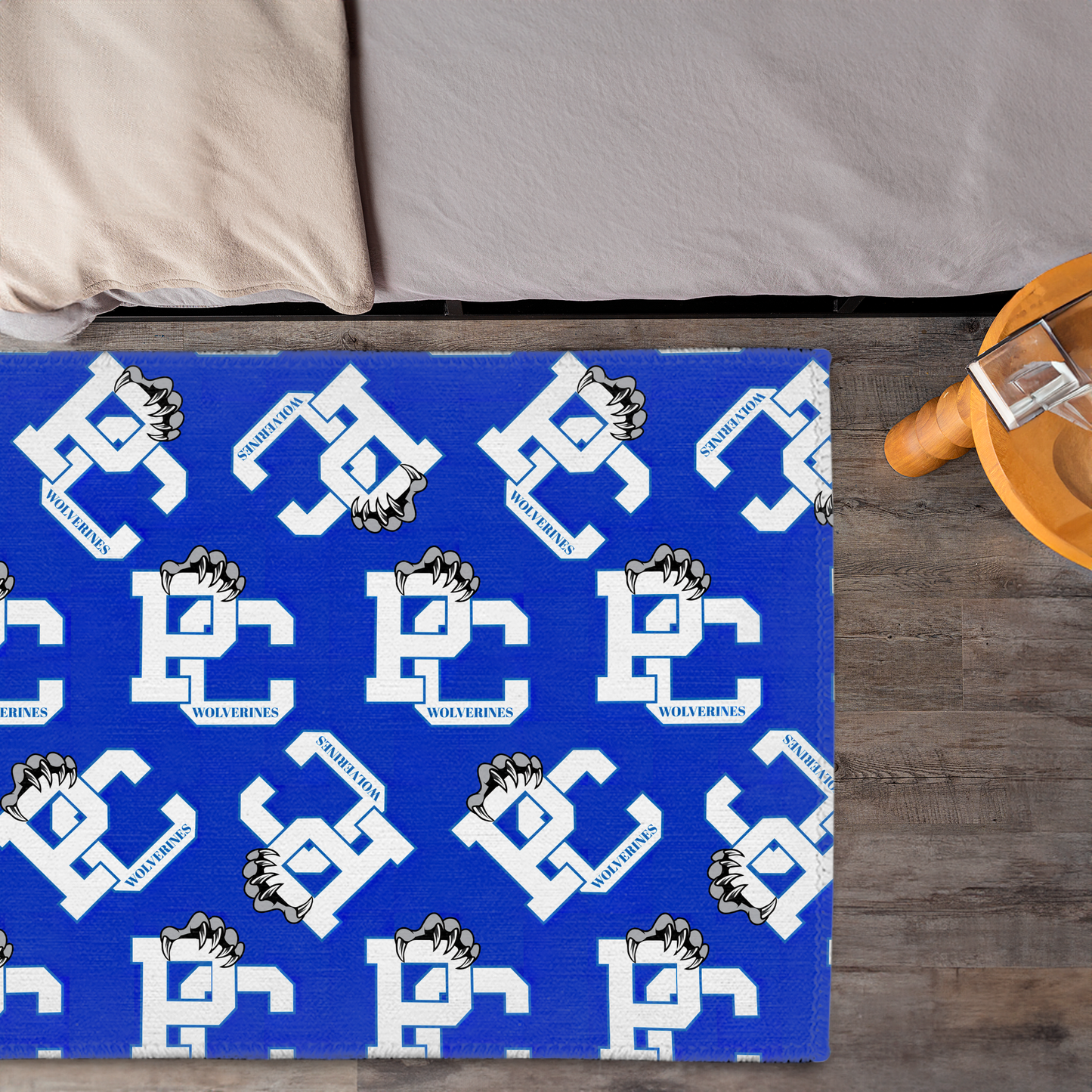 PC Wolverines Claw Logo Pattern Rectangular Area Rugs
