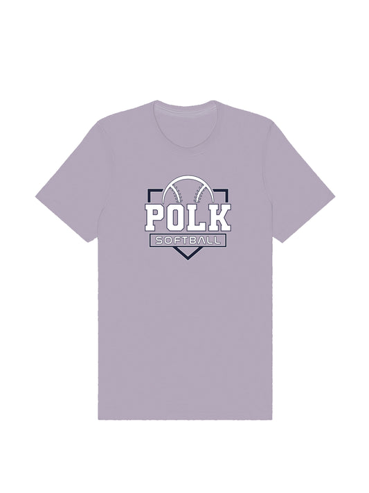 POLK Softball Logo Short Sleeve T-shirt