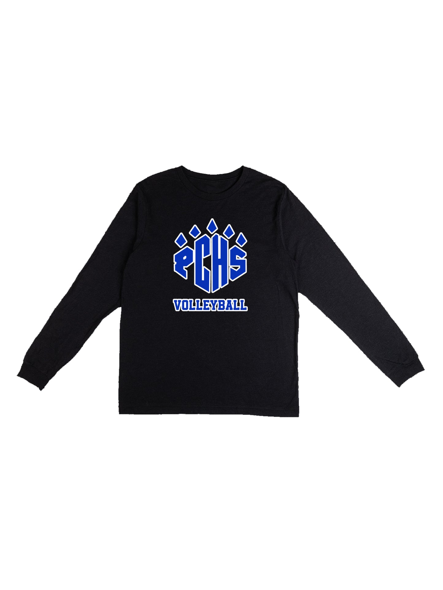 PCHS Volleyball Paw Logo Long Sleeve T-shirt