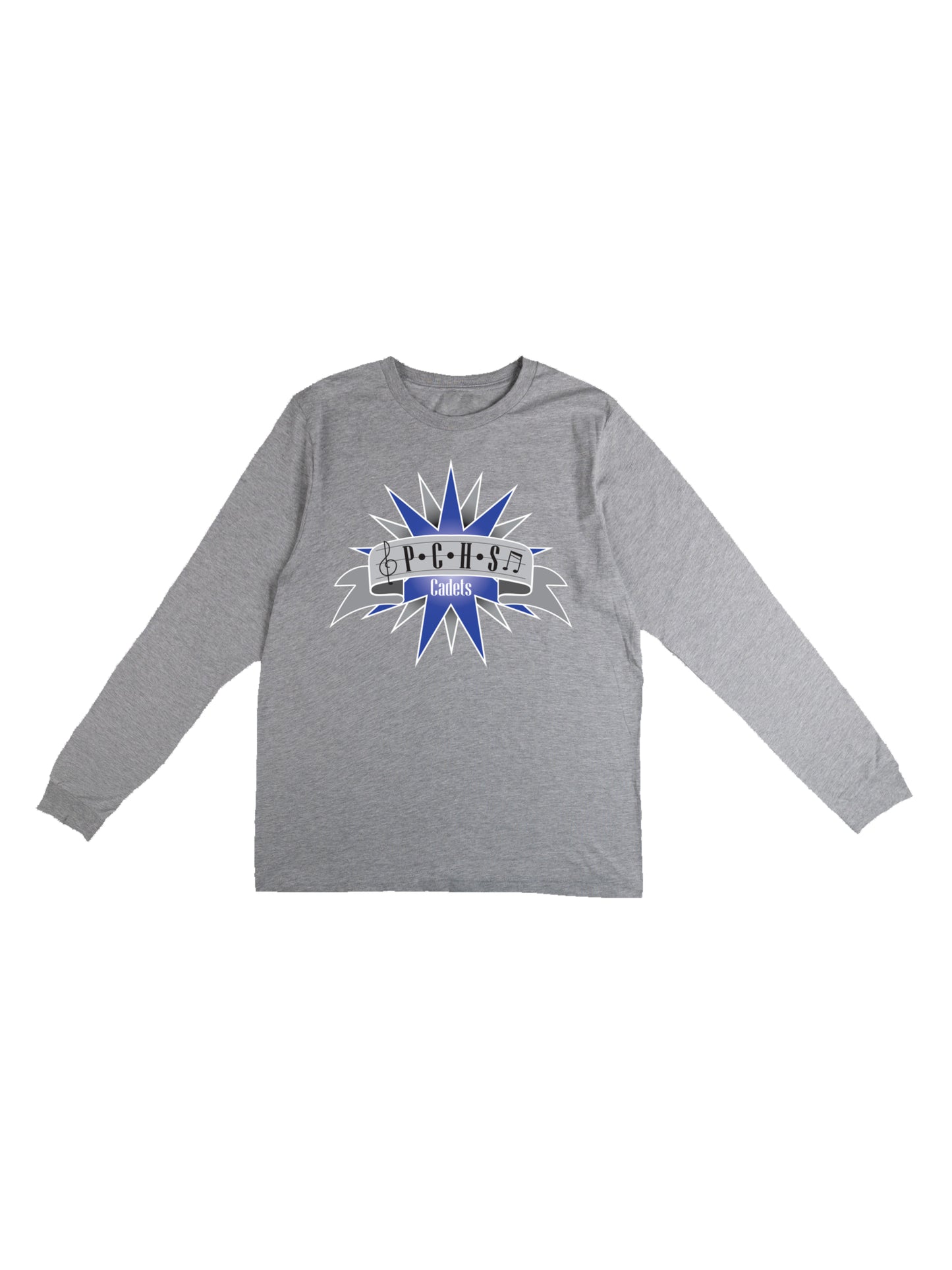 PCHS Cadets Starburst Design Long Sleeve T-shirt