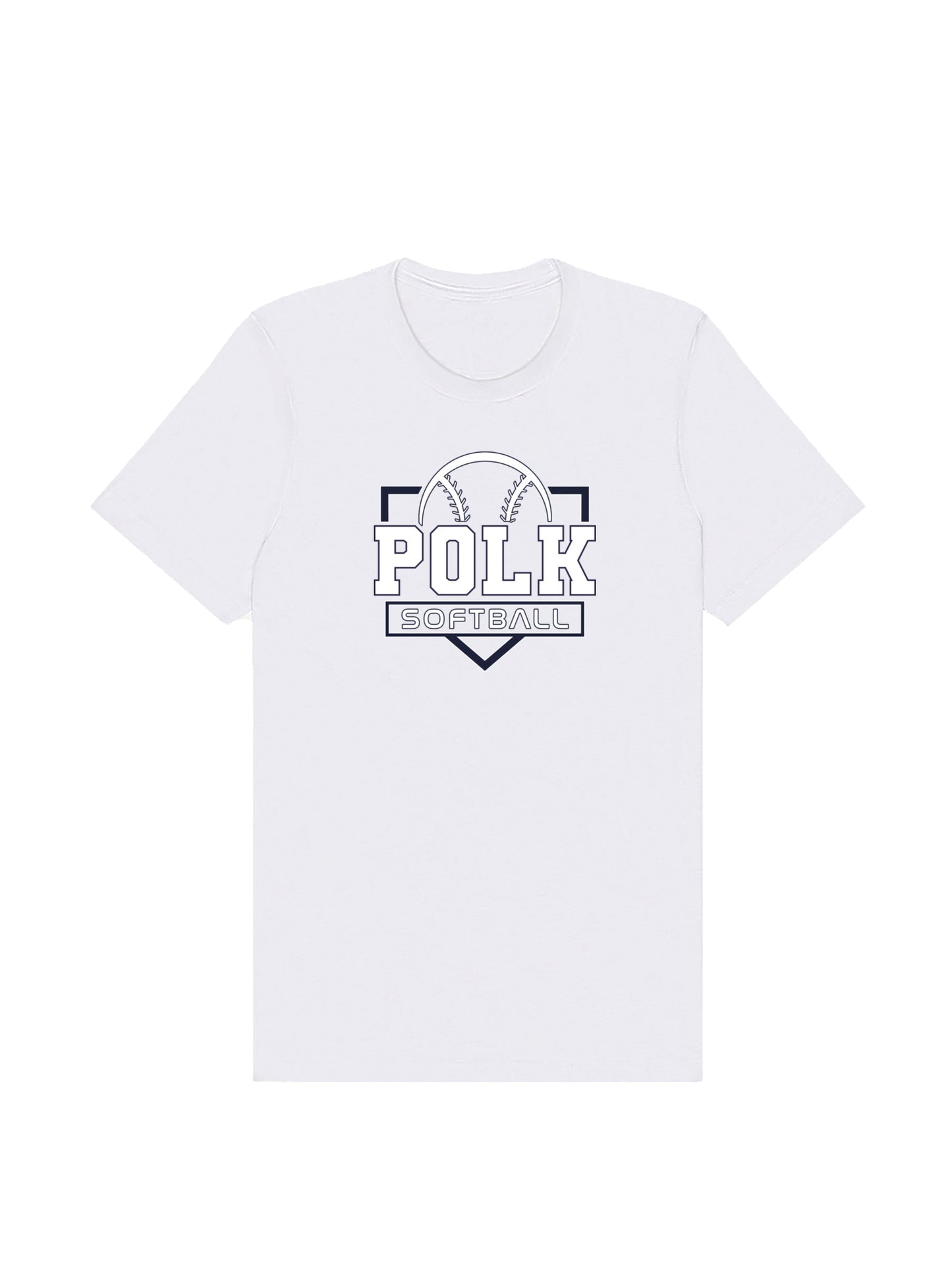 POLK Softball Logo Short Sleeve T-shirt