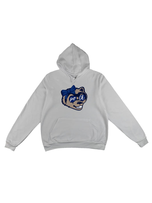 Lady Wolverines Mascot Fleece Pullover Hoodie