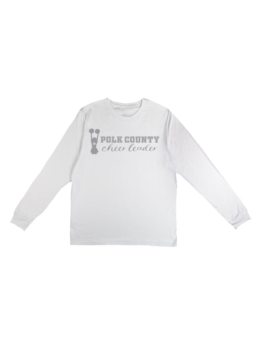PCHS Cheerleading "Polk County Cheerleader" Long Sleeve T-shirt