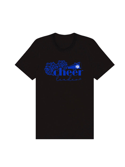 PCHS Cheerleading PomPoms & Horn Short Sleeve T-shirt