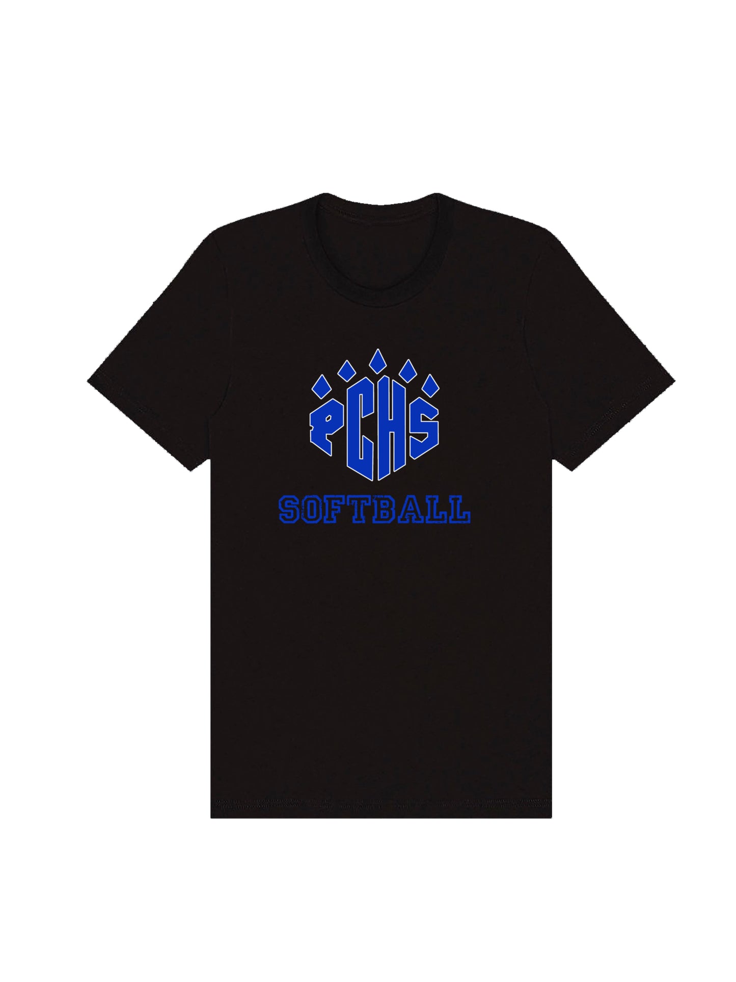 PCHS Softball Paw Logo Short Sleeve T-shirt