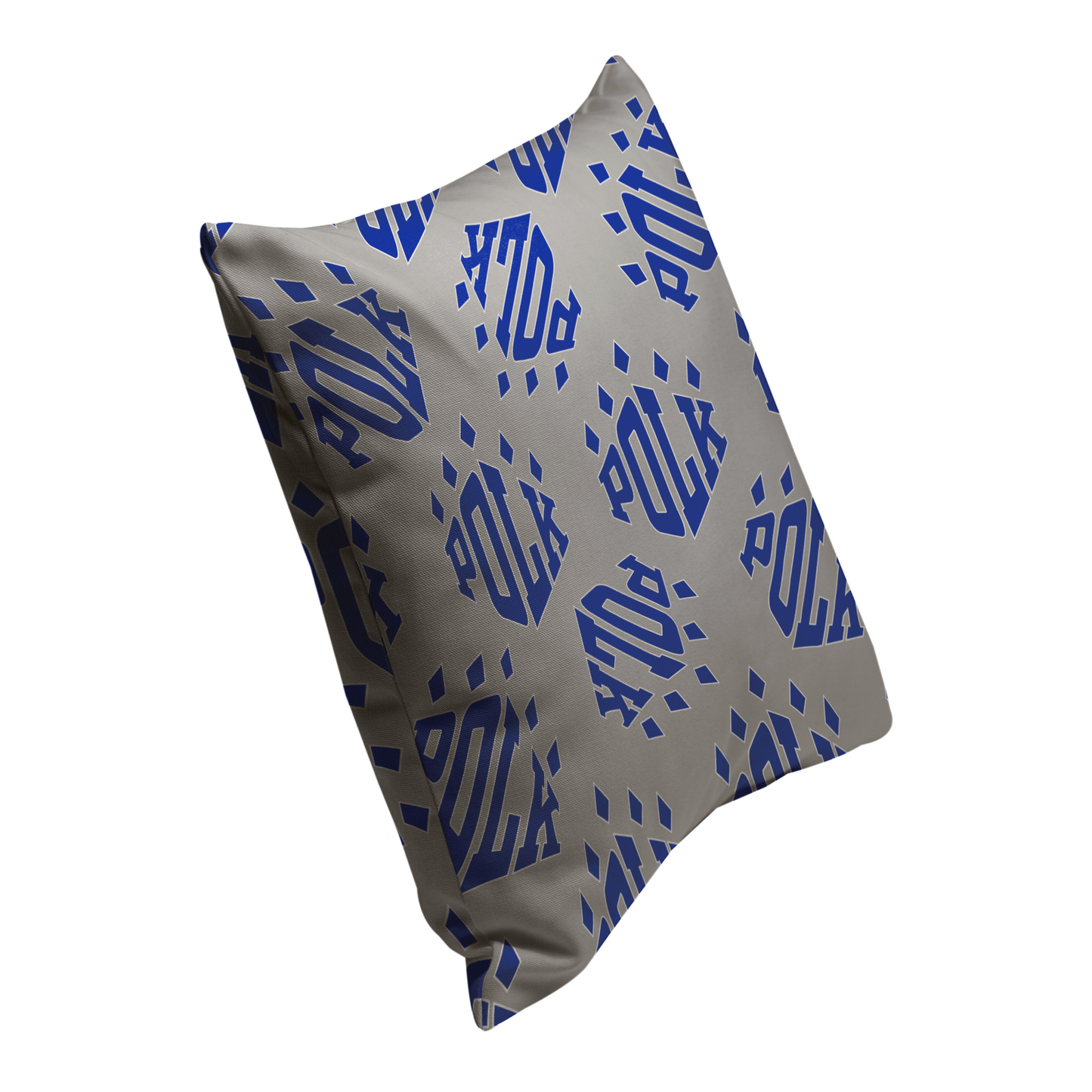 Polk Logo Pattern Throw Pillow