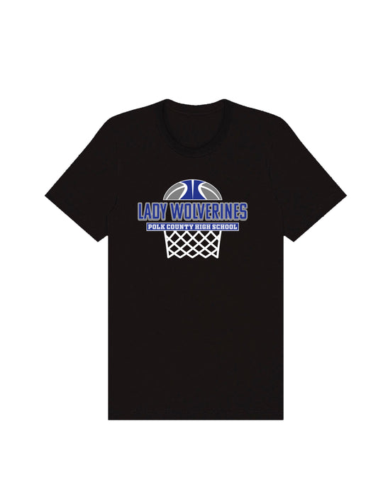 Lady Wolverines PCHS Basketball Design Short Sleeve T-shirt