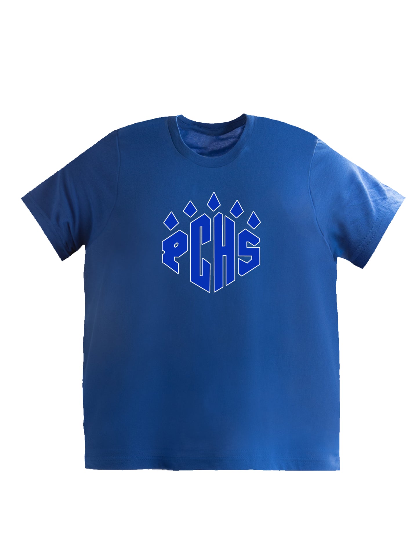 PCHS Paw Logo in Blue Short Sleeve T-shirt