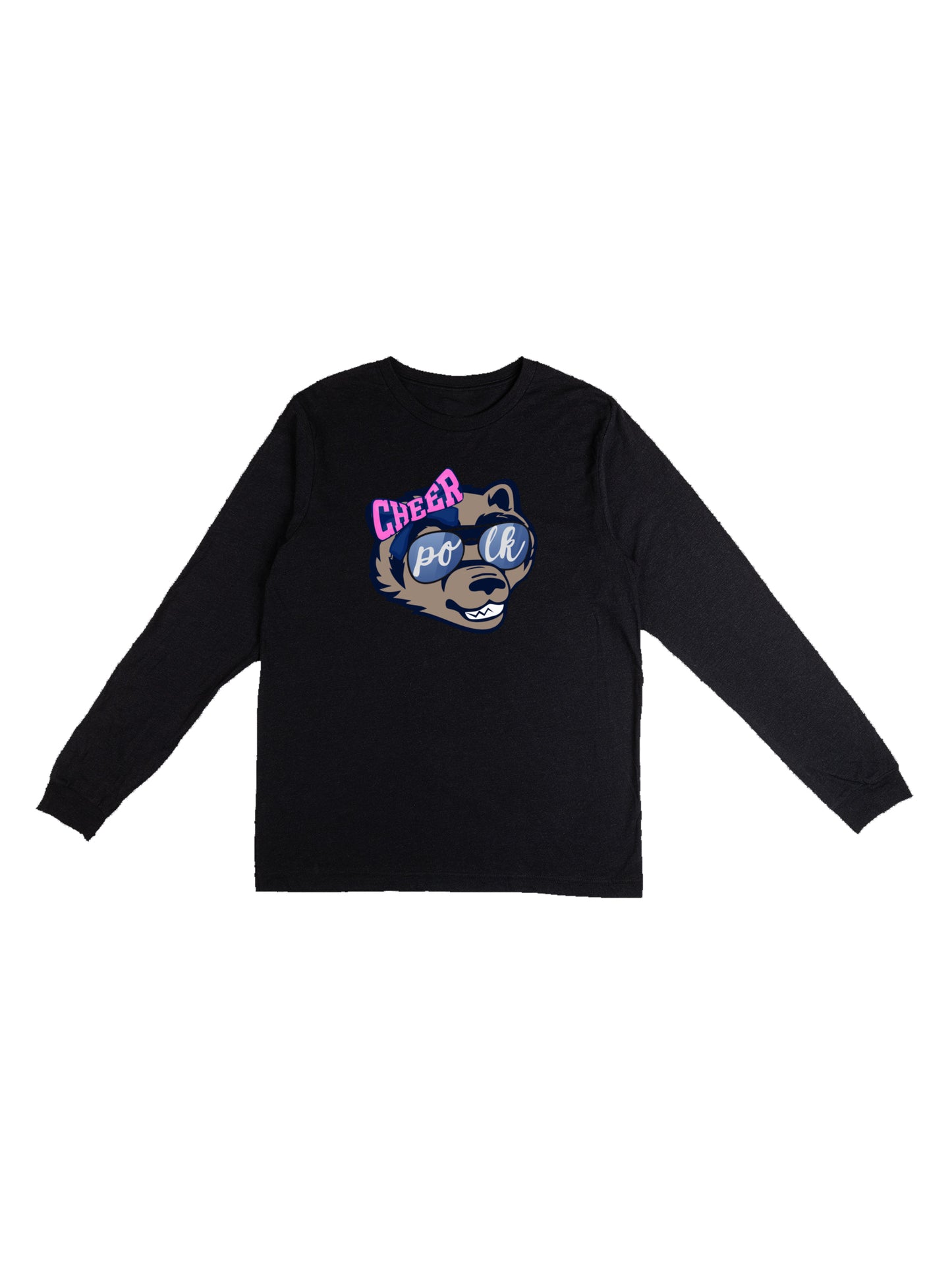POLK Cheerleading Mascot Long Sleeve T-shirt