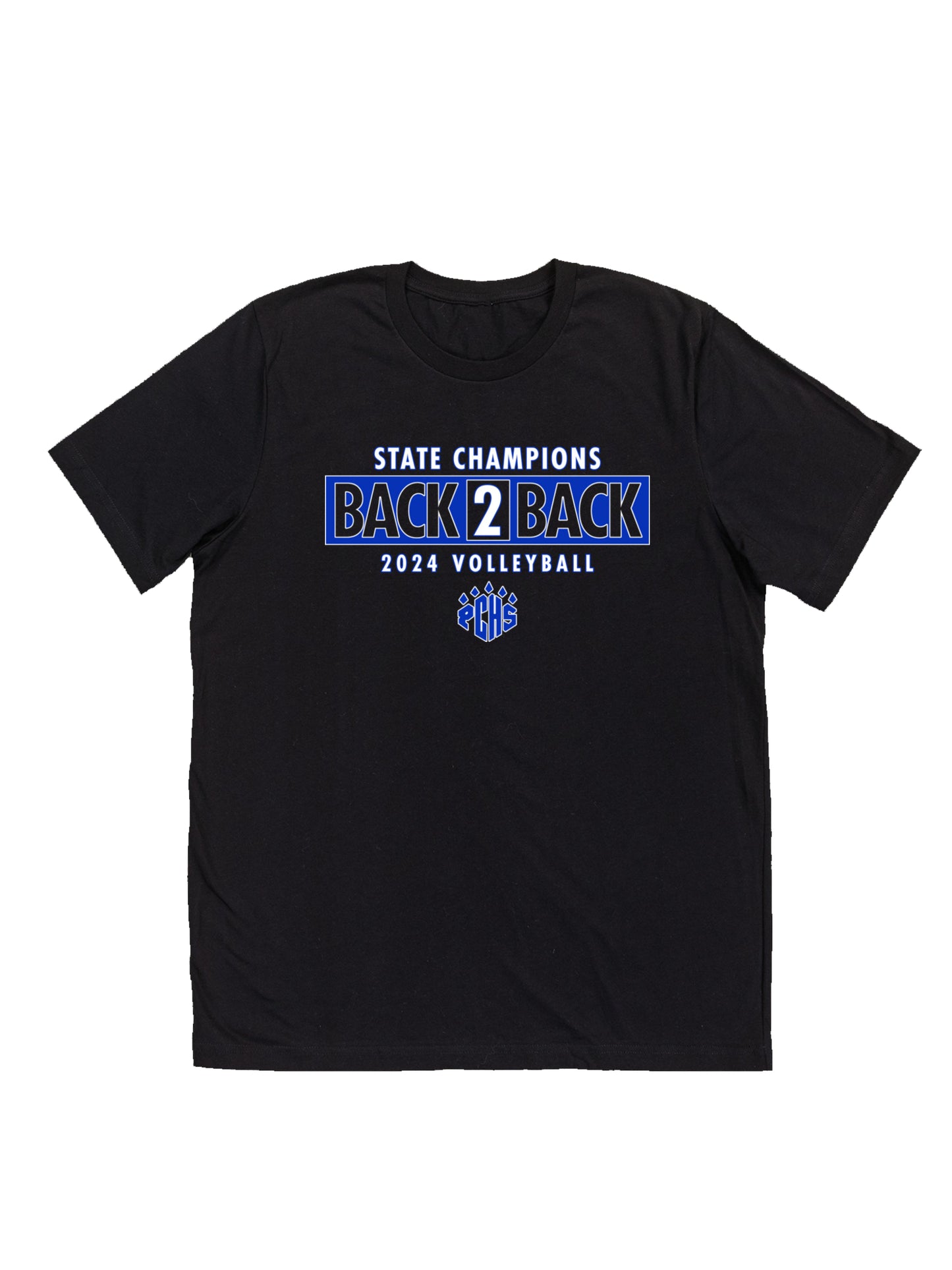 PCHS Volleyball B2B Champs Front & Back Short Sleeve T-shirt