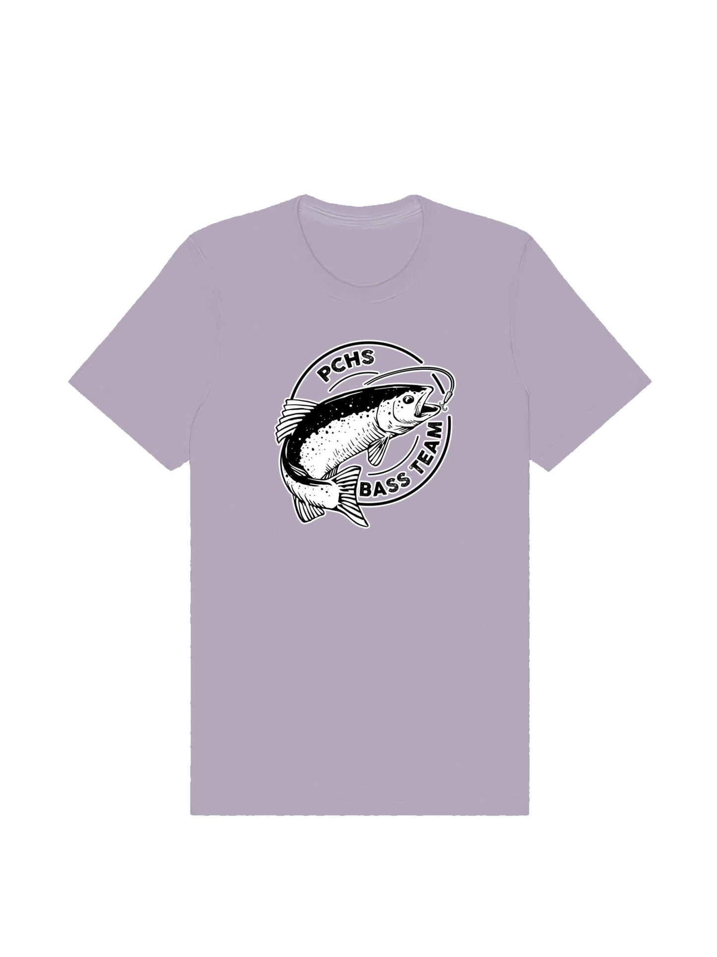 PCHS Bass Team Logo Design Short Sleeve T-shirt