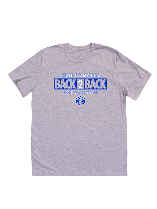 PCHS Volleyball B2B Champs Front & Back Short Sleeve T-shirt