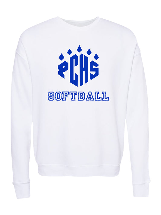 PCHS Softball Paw Logo Fleece Sweatshirt