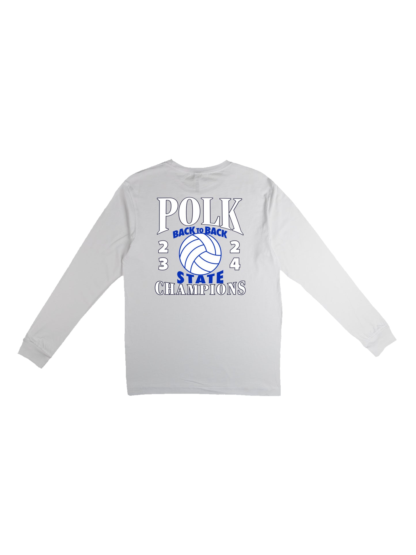 PCHS Volleyball B2B Champs Front & Back Long Sleeve T-shirt