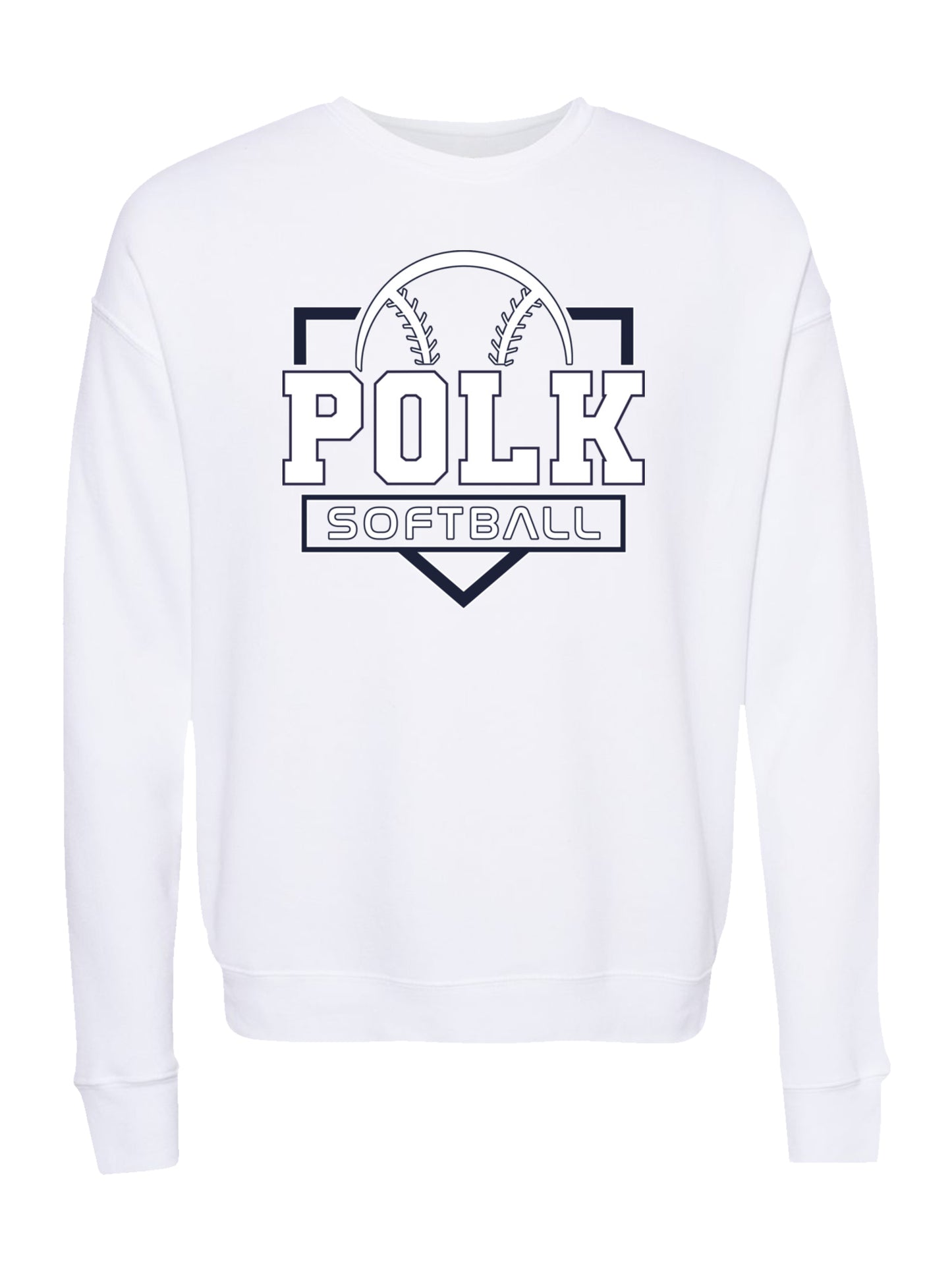 POLK Softball Logo Fleece Sweatshirt
