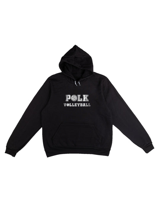 Polk Volleyball Design Fleece Pullover Hoodie