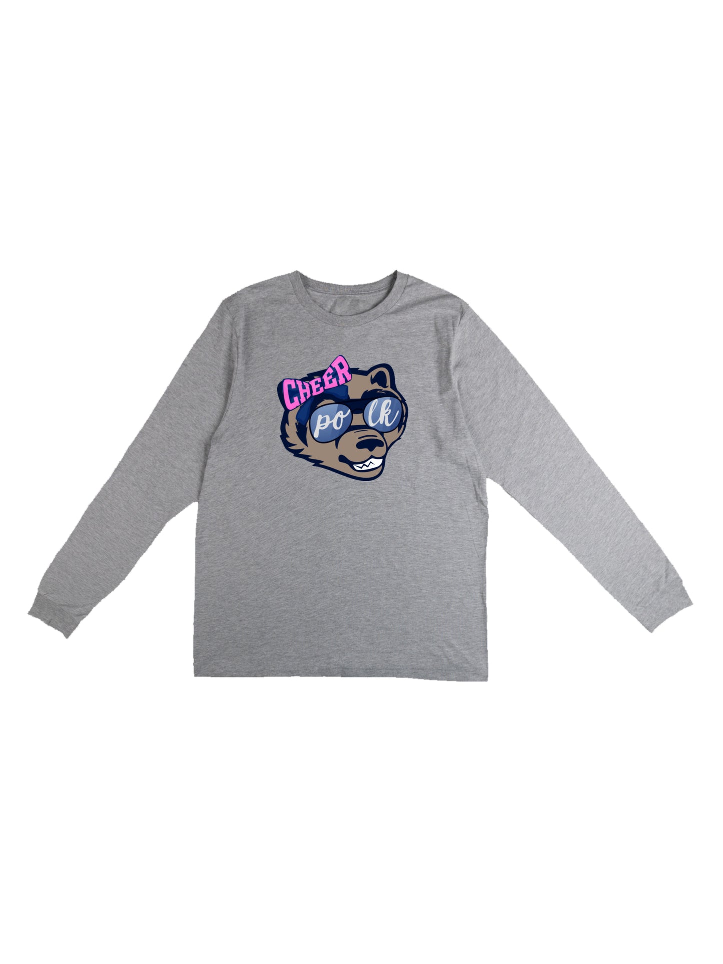 POLK Cheerleading Mascot Long Sleeve T-shirt
