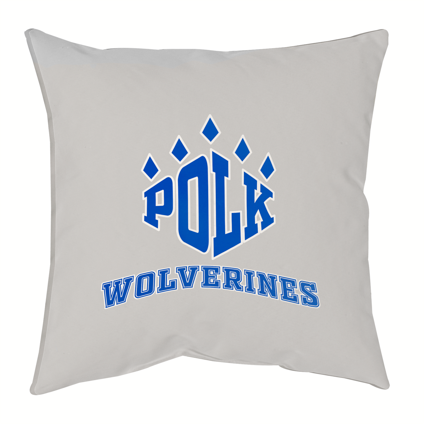 POLK Wolverines Logo Throw Pillows