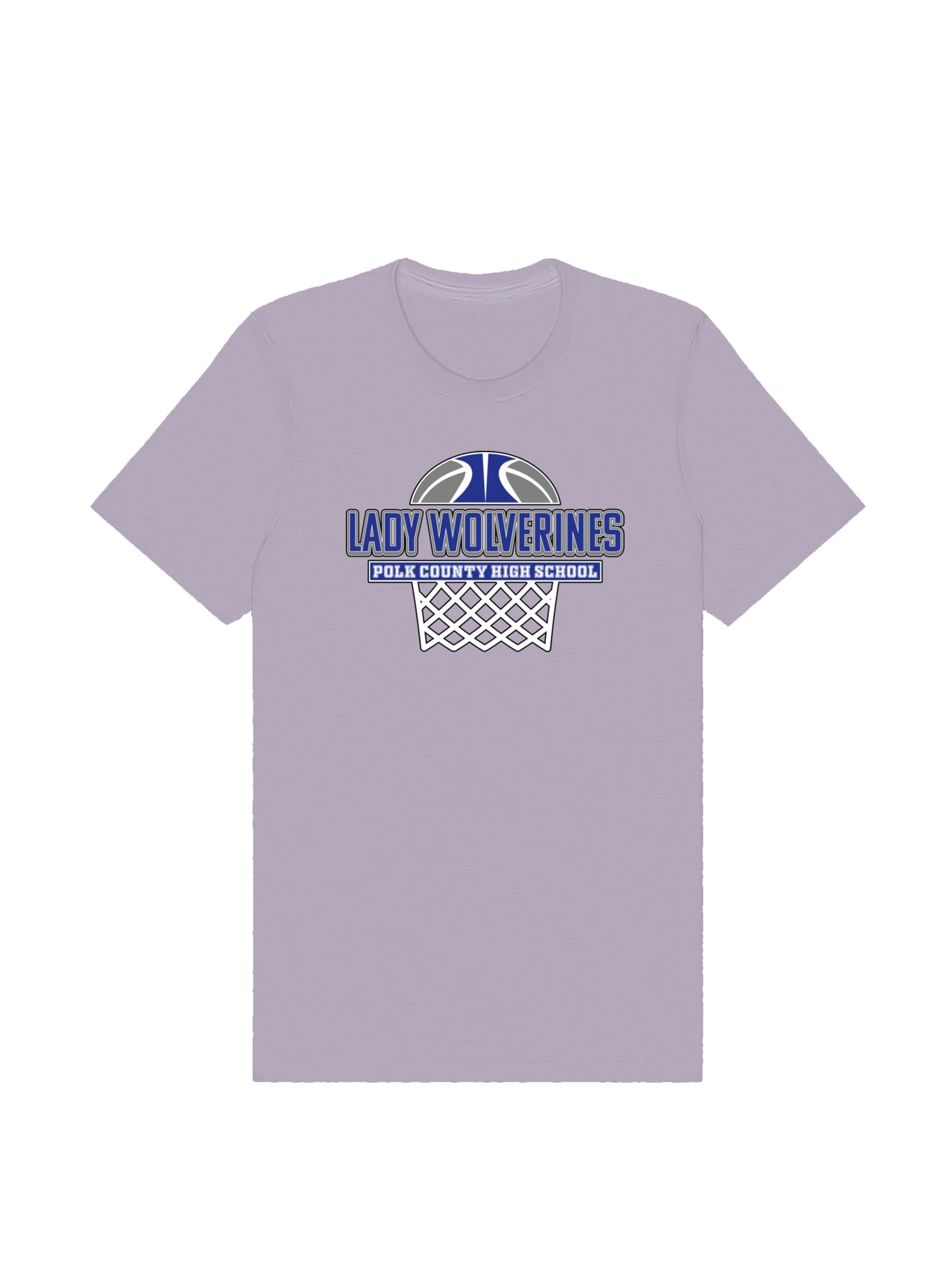Lady Wolverines PCHS Basketball Design Short Sleeve T-shirt