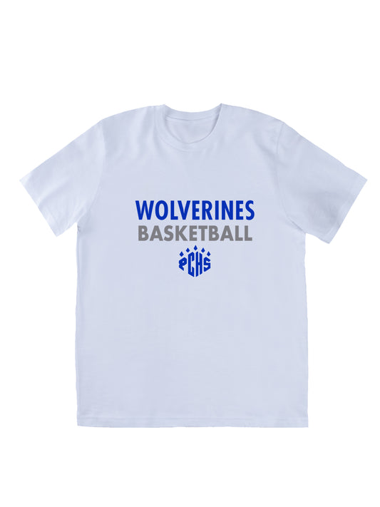 PCHS Wolverines Basketball Short Sleeve T-shirt
