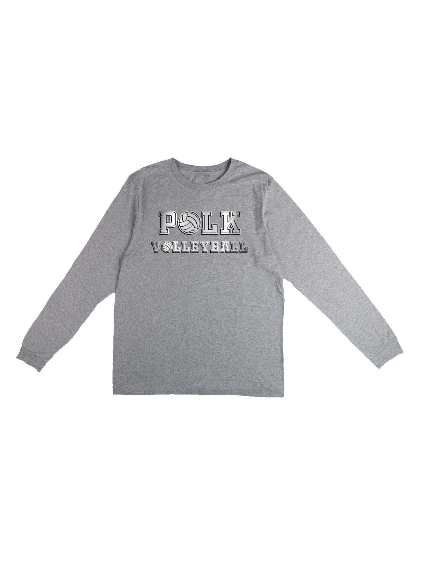 Polk Volleyball Design Long Sleeve T-shirt