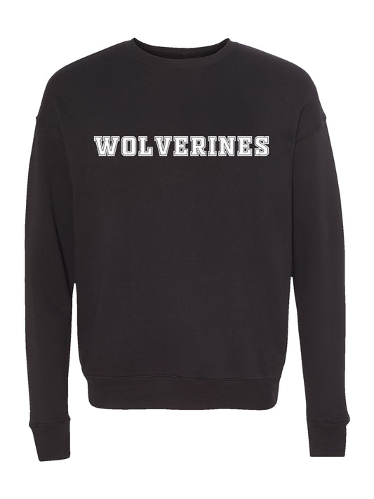 Polk County Wolverines White Logo Fleece Sweatshirt