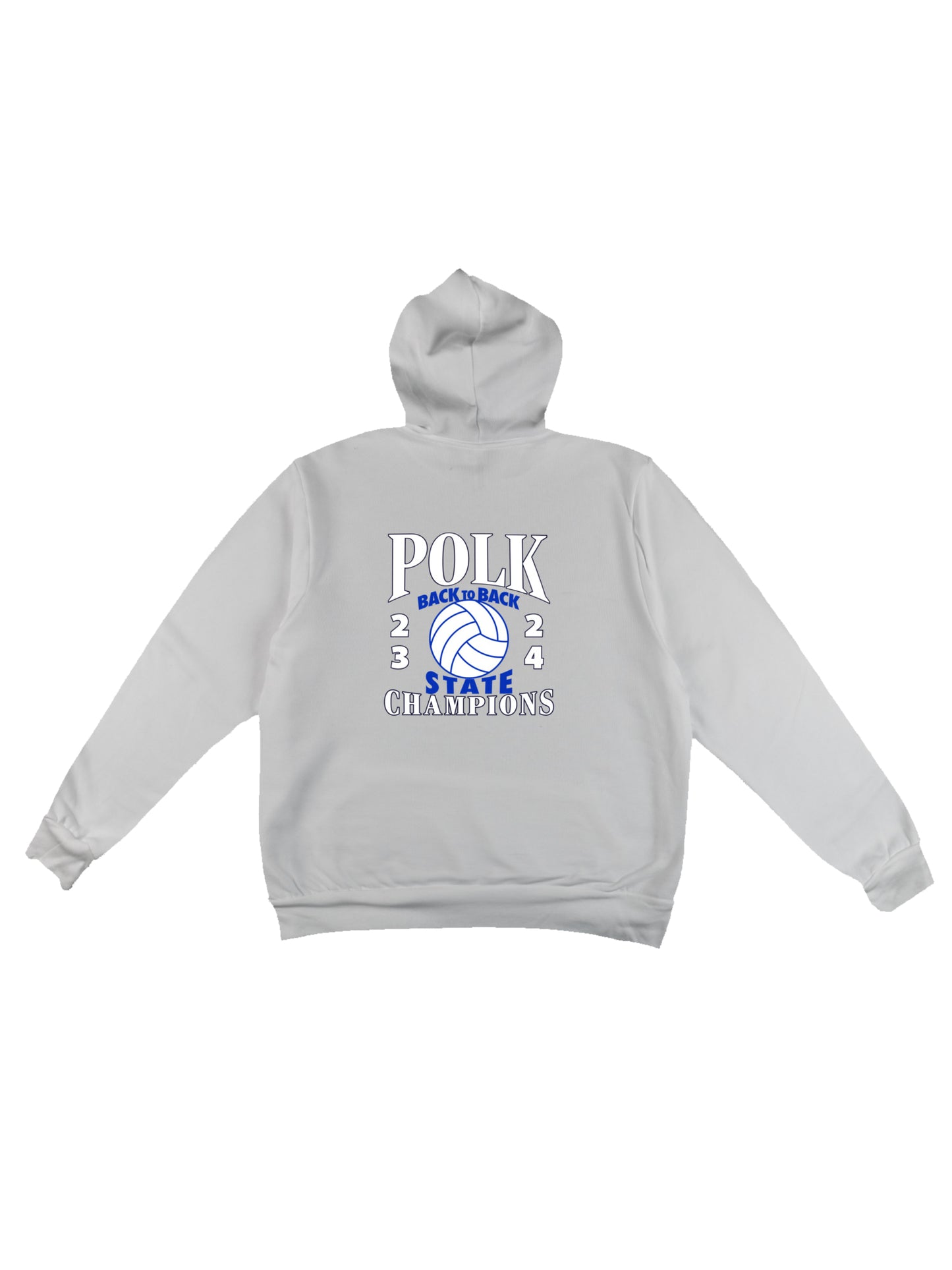 PCHS Volleyball B2B Champs Front & Back Fleece Pullover Hoodie