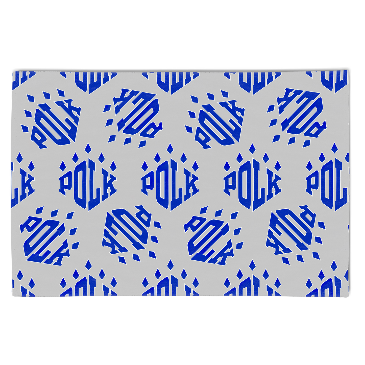 Polk Logo Pattern Rectangular Area Rugs