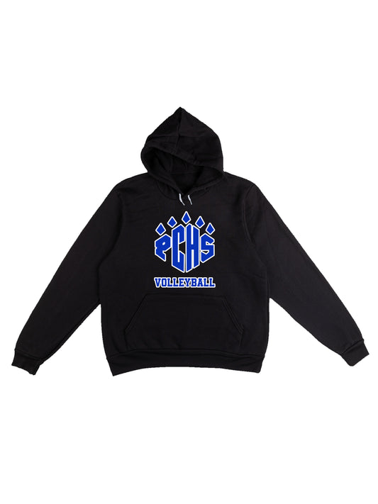 PCHS Volleyball Paw Logo Fleece Pullover Hoodie