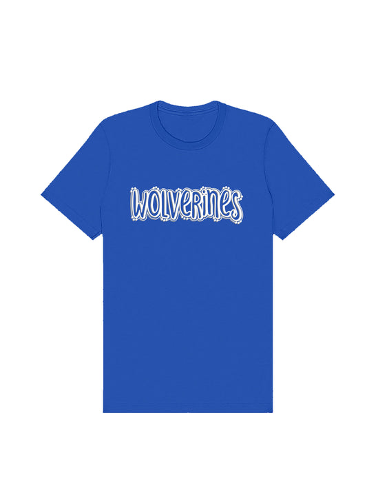 Wolverine Logotype Design Short Sleeve T-shirt