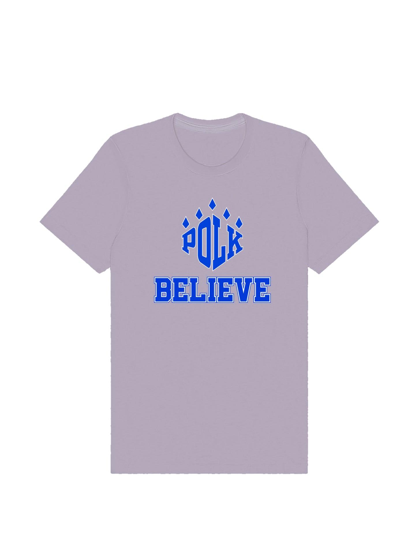 Polk Believe Slogan Short Sleeve T-shirt