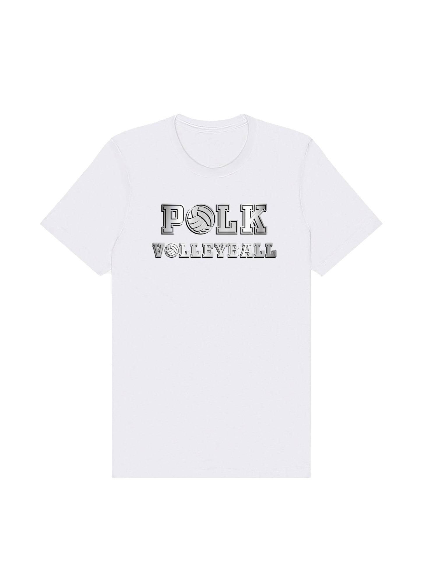 Polk Volleyball Design Short Sleeve T-shirt