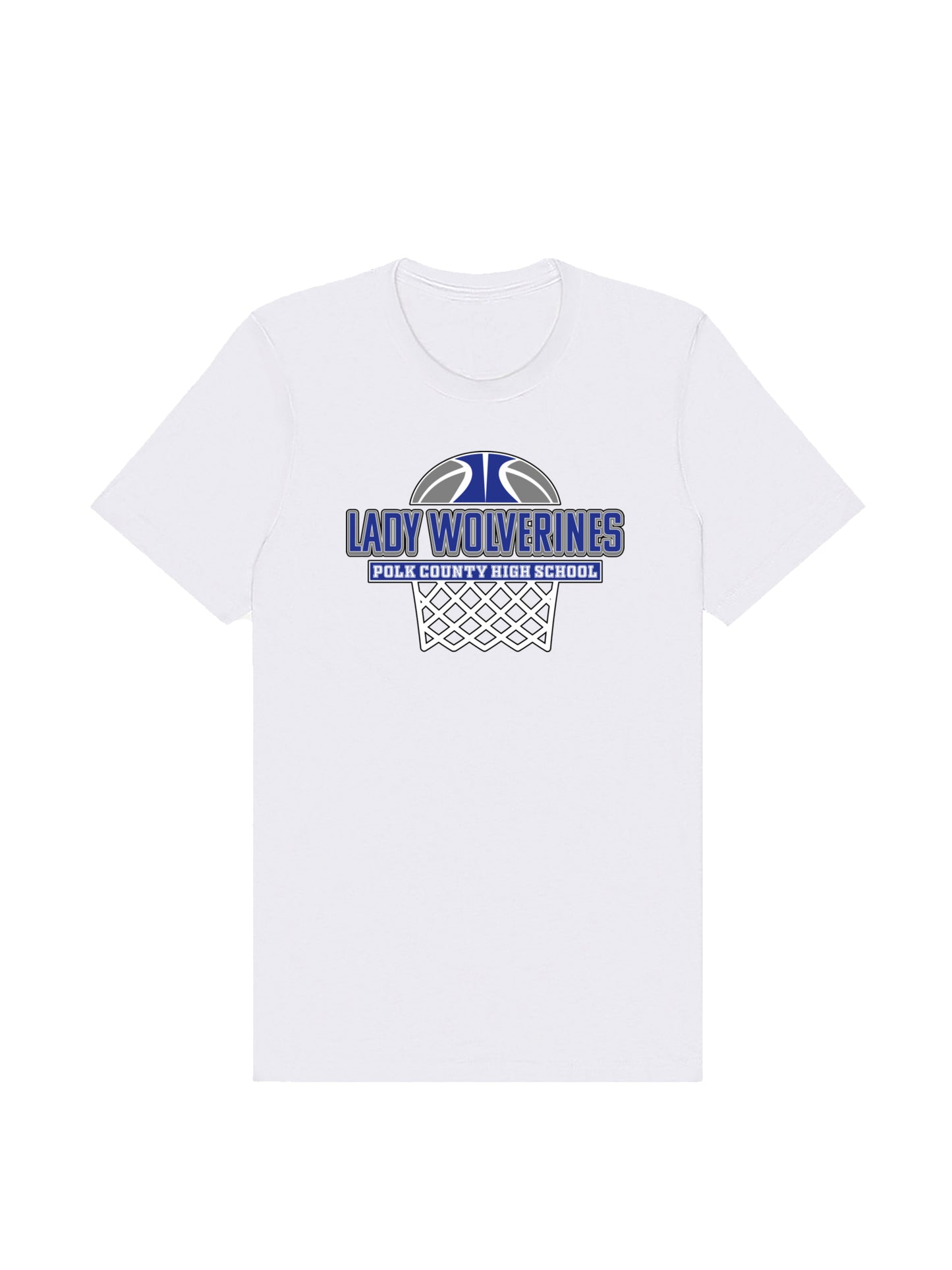 Lady Wolverines PCHS Basketball Design Short Sleeve T-shirt