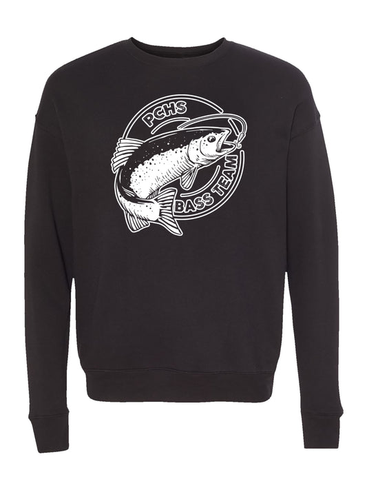 PCHS Bass Team Logo Design Fleece Sweatshirt