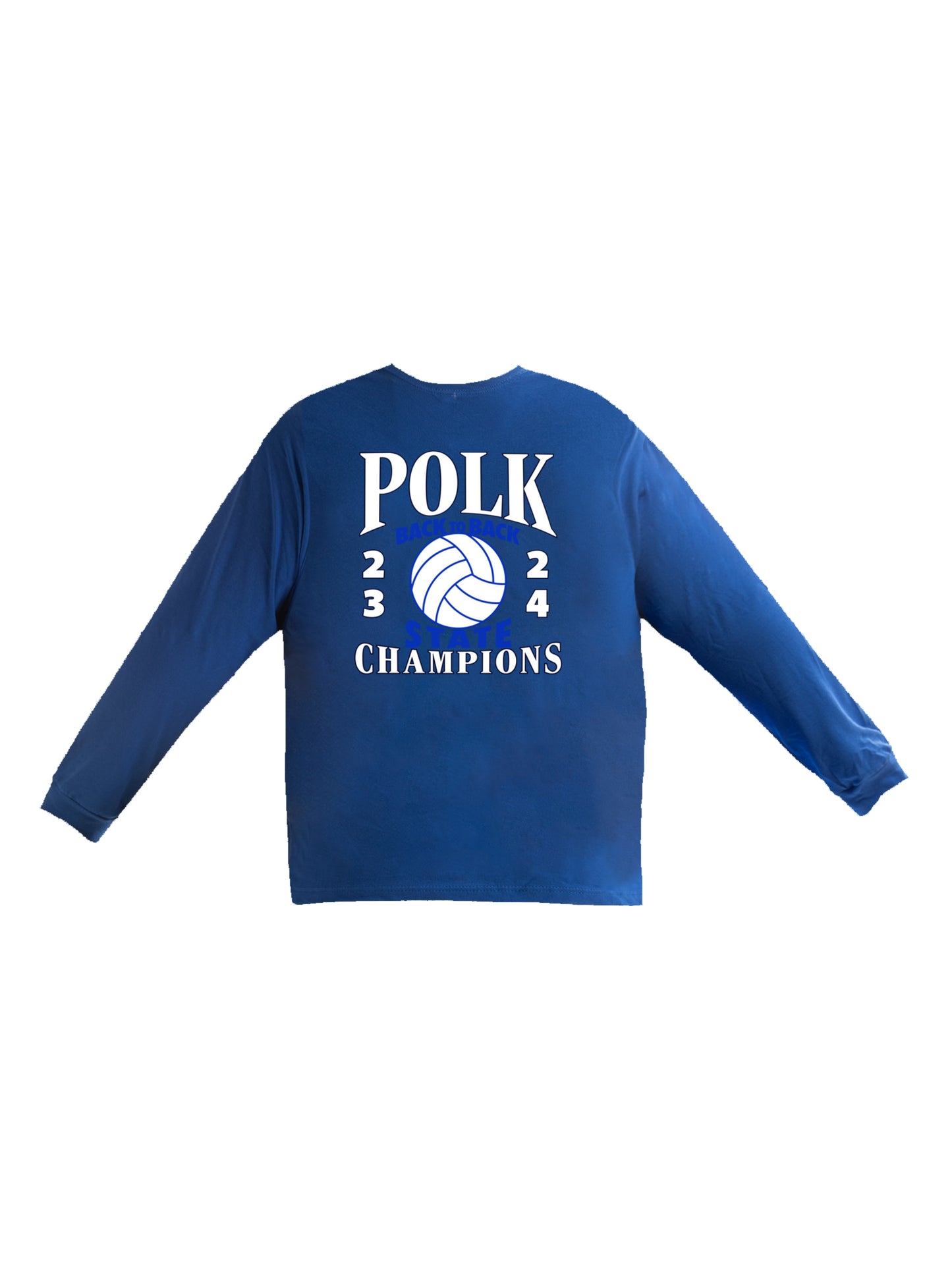 PCHS Volleyball B2B Champs Front & Back Long Sleeve T-shirt