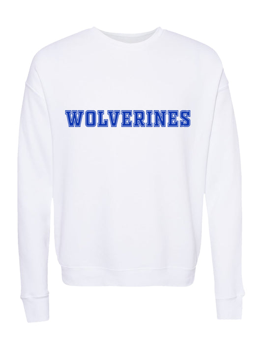 Polk County Wolverines Blue Logo Fleece Sweatshirt