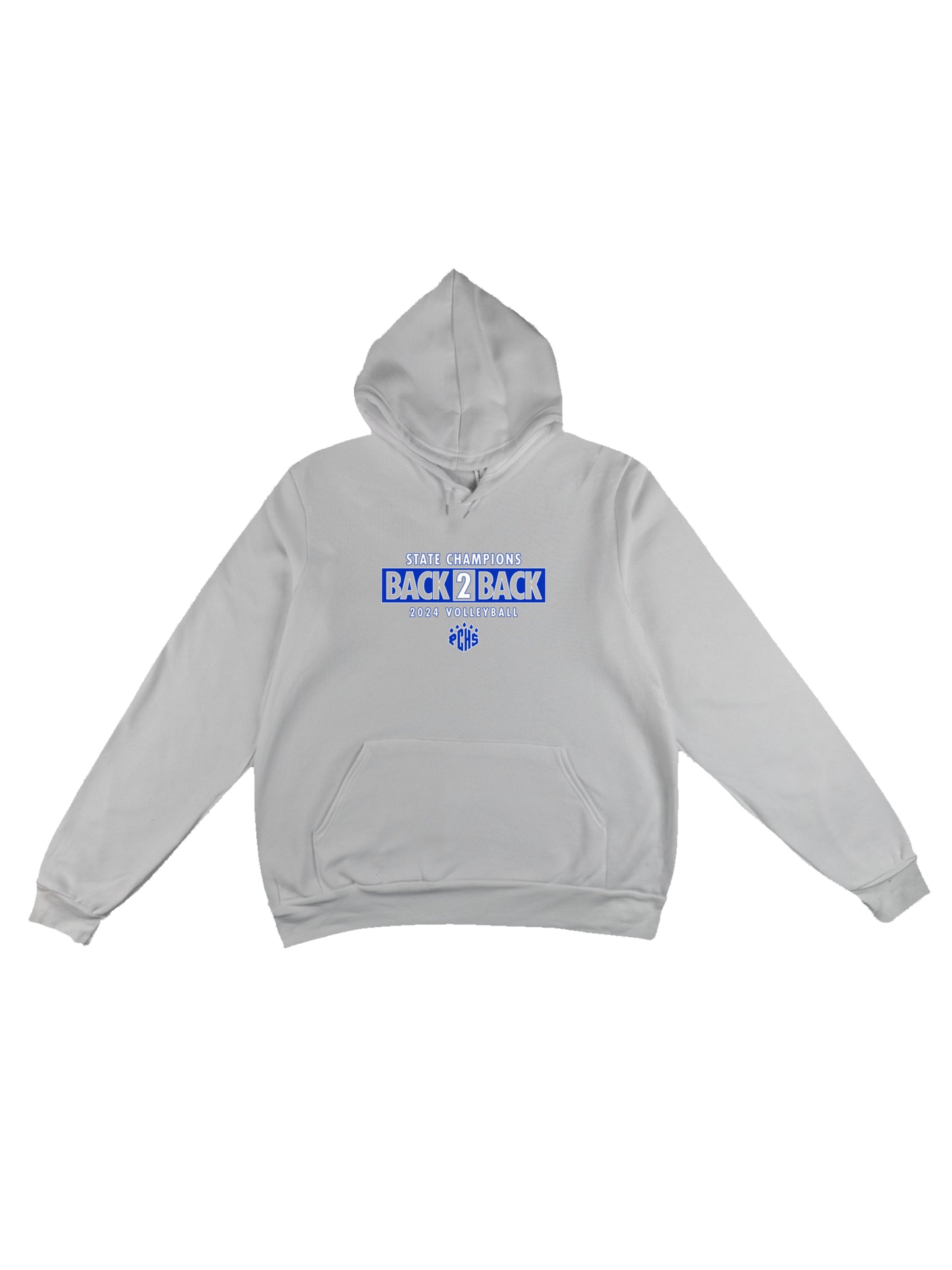 PCHS Volleyball B2B Champs Front & Back Fleece Pullover Hoodie