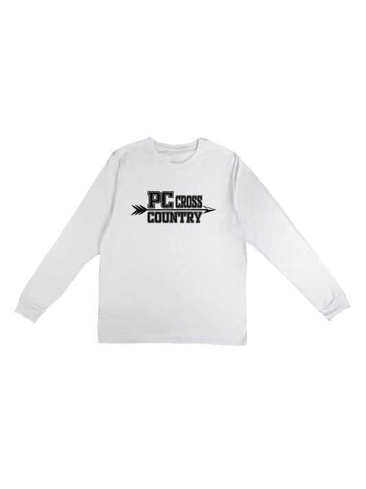 Polk County Cross Country Black Logo Long Sleeve T-shirt