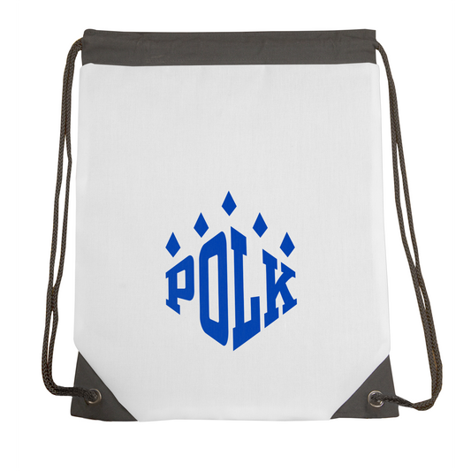 Polk County Schools Paw Logo Drawstring Gymbag
