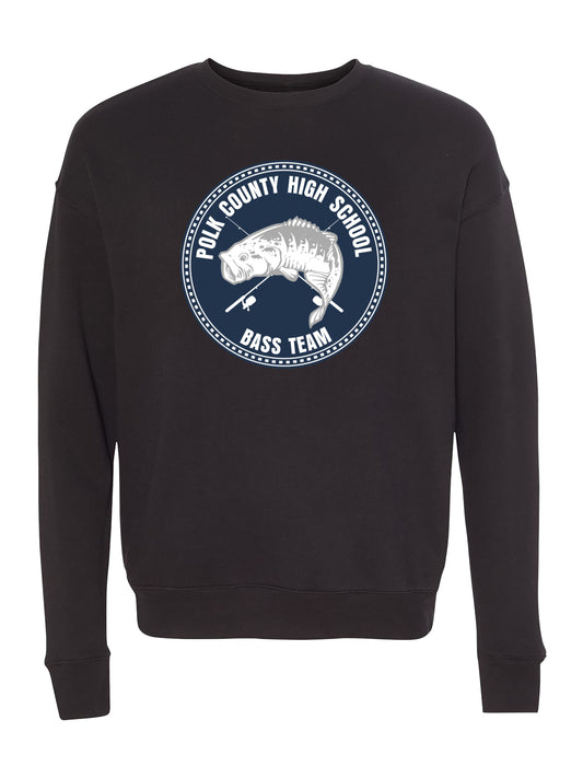 PCHS Bass Team Patch Design Fleece Sweatshirt
