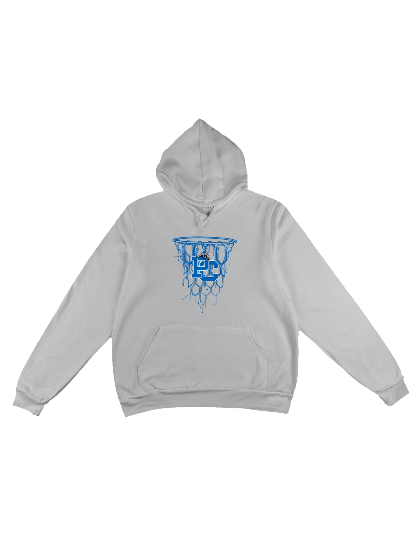 Polk County Schools Basketball PC Circuit Net in Blue Fleece Pullover Hoodie