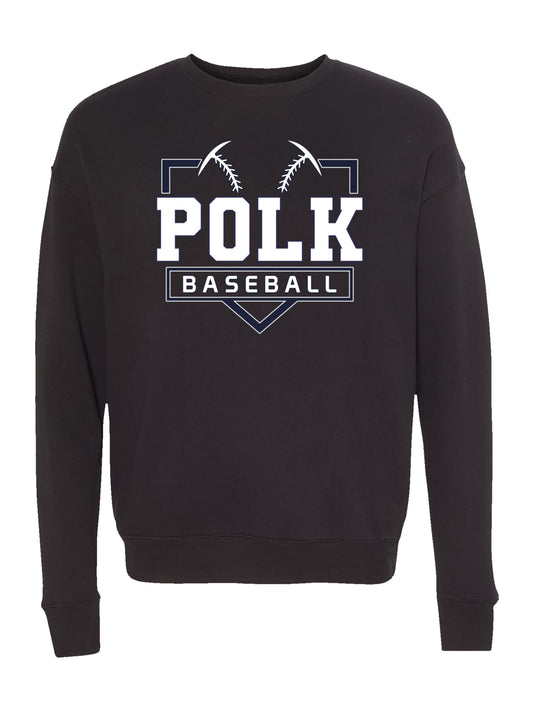 POLK Baseball Logo Fleece Sweatshirt