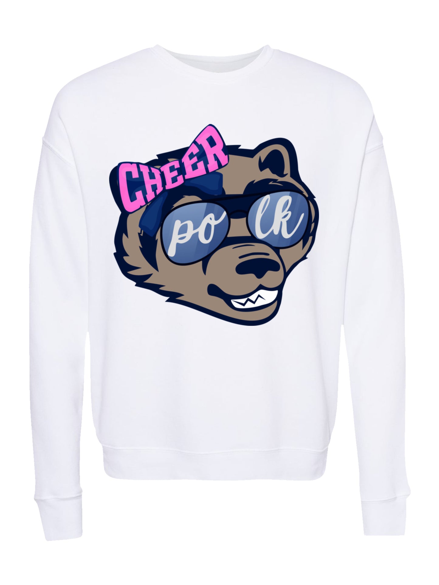 POLK Cheerleading Mascot Unisex Fleece Sweatshirt
