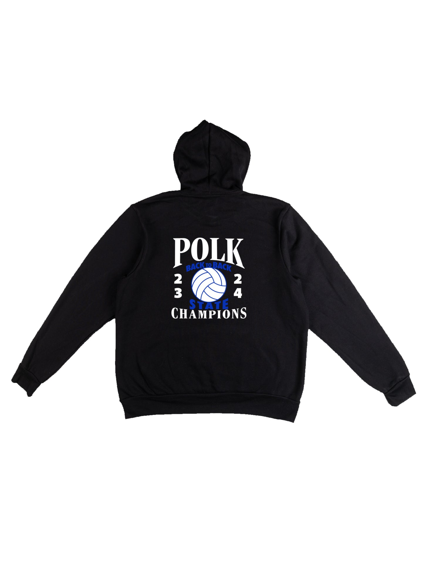 PCHS Volleyball B2B Champs Front & Back Fleece Pullover Hoodie